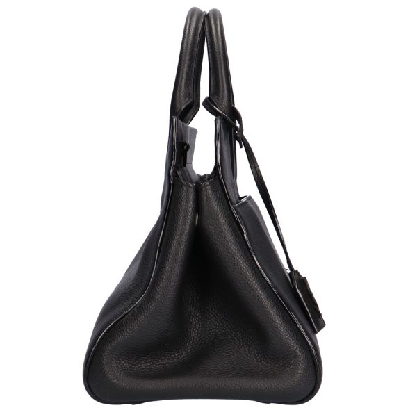 4 Yves Saint Laurent Cavalive Gauche Shoulder Bag Leather Black