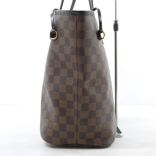 4 Louis Vuitton Damier Neverfull MM Tote Bag Brown