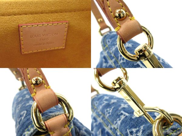 4 Louis Vuitton Monogram Denim Mini Pleaty Handbag