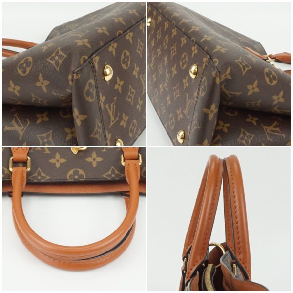 4 Louis Vuitton Flower Tote Monogram Canvas Brown Shoulder Bag