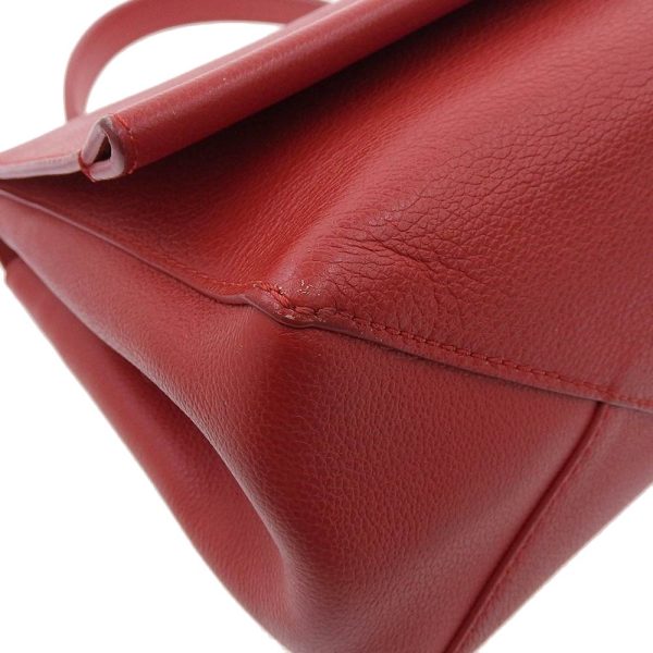 4 Louis Vuitton Lock Me 2 Handbag Calf Leather Ruby ​​red