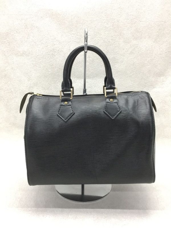 4 Louis Vuitton Speedy 25 Epi BLK Leather Black