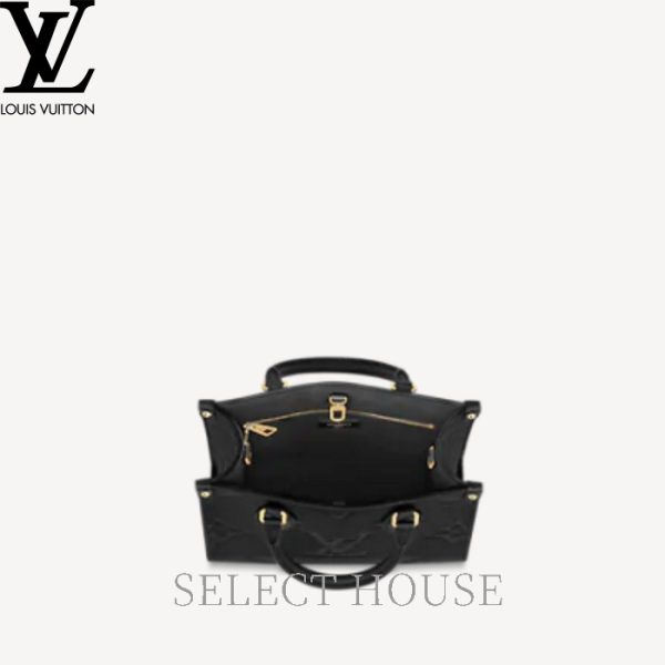 4 Louis Vuitton OnTheGo PM Tote Empriente Black