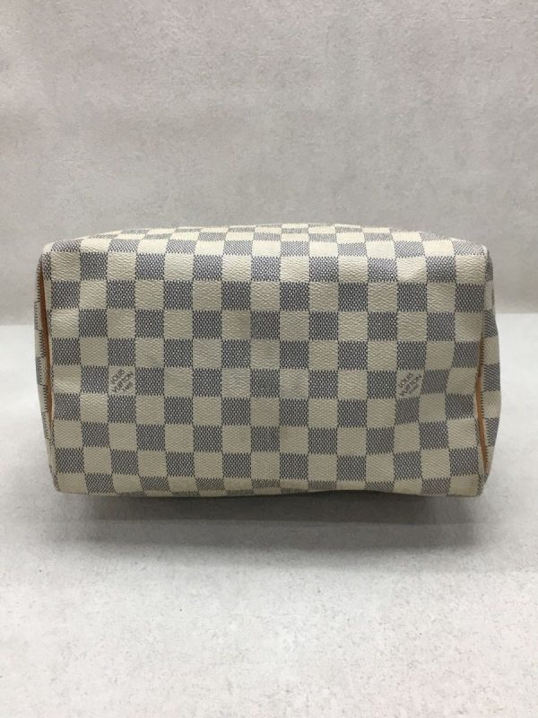 4 Louis Vuitton Speedy Handbag Damier Azur White