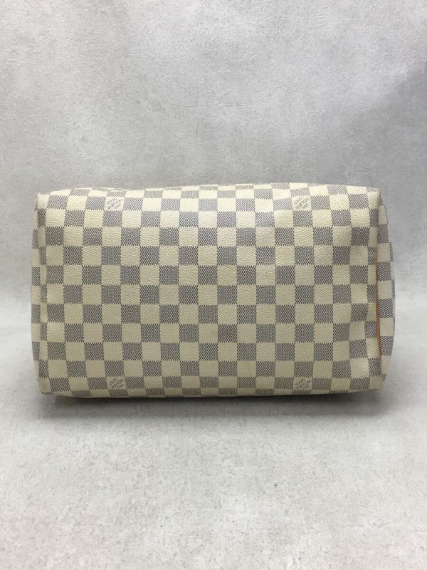 4 Louis Vuitton Speedy Hand Bag Damier Azur PVC