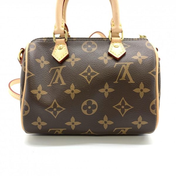 4 Louis Vuitton Nano Speedy Monogram Brown Shoulder Bag