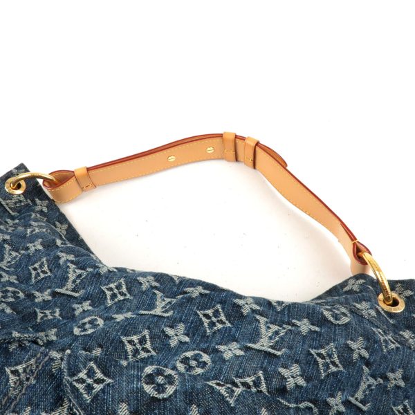 4 Louis Vuitton Monogram Denim Daily GM Shoulder Bag Blue Brand Bag