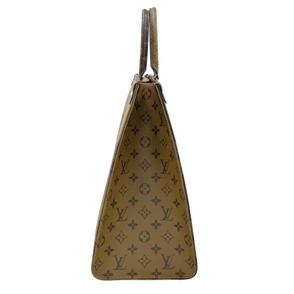 4 Louis Vuitton OntheGo GM Giant Monogram Handbag Shoulder Bag Gold Hardware