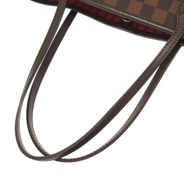 4 Louis Vuitton Damier Neverfull MM Tote Bag Brown