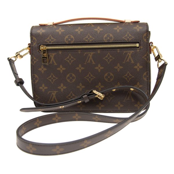 4 Louis Vuitton Pochette Metis Pochette Shoulder Bag Monogram Leather Brown