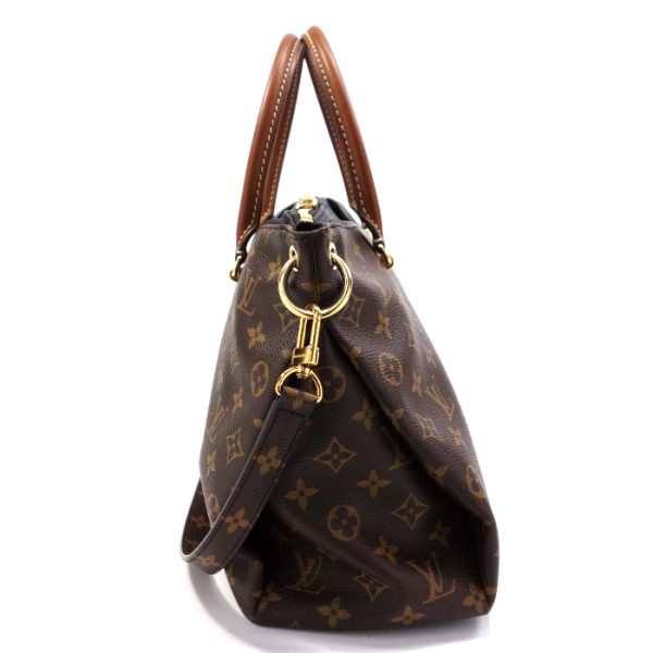 4 Louis Vuitton Monogram Pallas Strap 2way Bag Noir