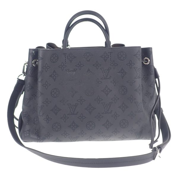 437344 02 Louis Vuitton Bella Tote 2Way Bag Mahina Black