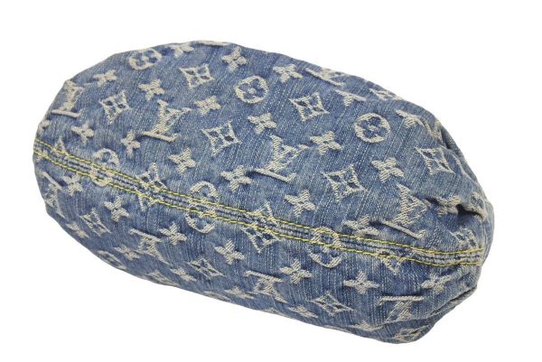 46254 6 Louis Vuitton Monogram Denim Pleaty Mini Handbag