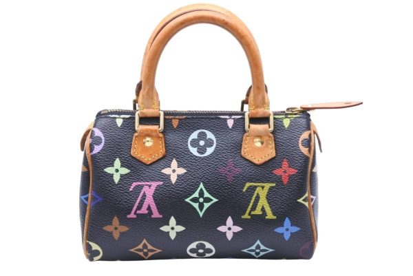 46627 2 Louis Vuitton Mini Speedy Handbag Monogram Canvas Multicolor