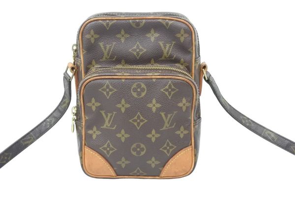 47758 2 Louis Vuitton Amazon Shoulder Bag Monogram Brown