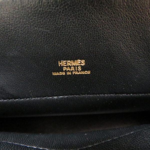 4m0173zpig6 8 Hermes Mini Bolide Boxcalf Black 〇V Engraved 2Way Handbag