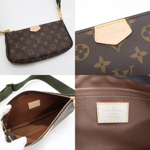 5 Louis Vuitton Multi Pochette Shoulder Bag Monogram Canvas Brown