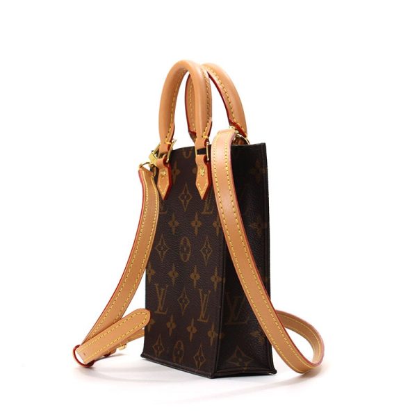 5 Louis Vuitton Petite Sac Plat Monogram Canvas Shoulder Bag