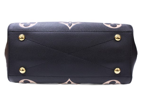 5 Louis Vuitton Montaigne MM Handbag Shoulder Bag Emplant Noir Black