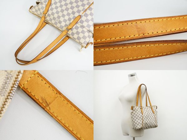 5 Louis Vuitton Totally PM Damier Azur Shoulder Bag Tote Bag