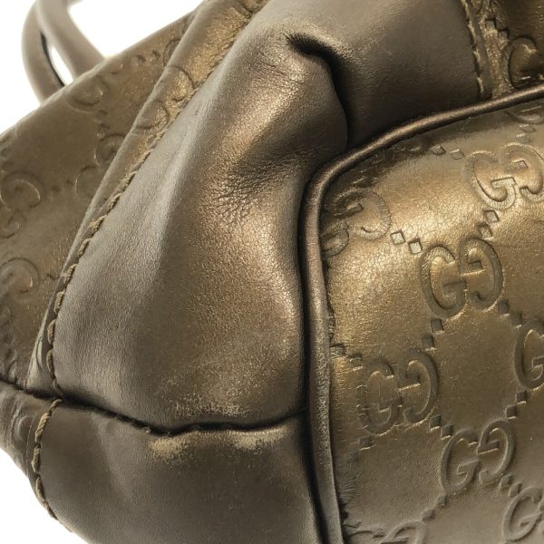 5 Gucci Sukiy Simaline Handbag Bronze Leather