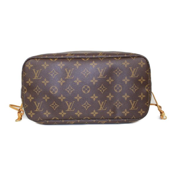 5 Louis Vuitton Neverfull MM Handbag Tote Bag Monogram Brown