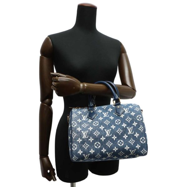 5 Louis Vuitton Monogram Jacquard Denim Speedy Bandouliere 25