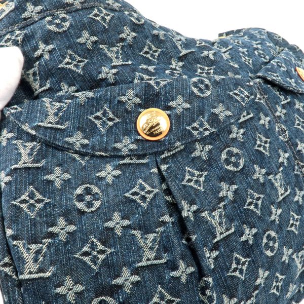 5 Louis Vuitton Monogram Denim Daily GM Shoulder Bag Blue Brand Bag