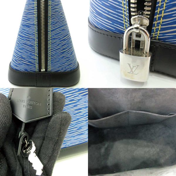 5 Louis Vuitton Bag Alma PM Blue Handbag A Rank