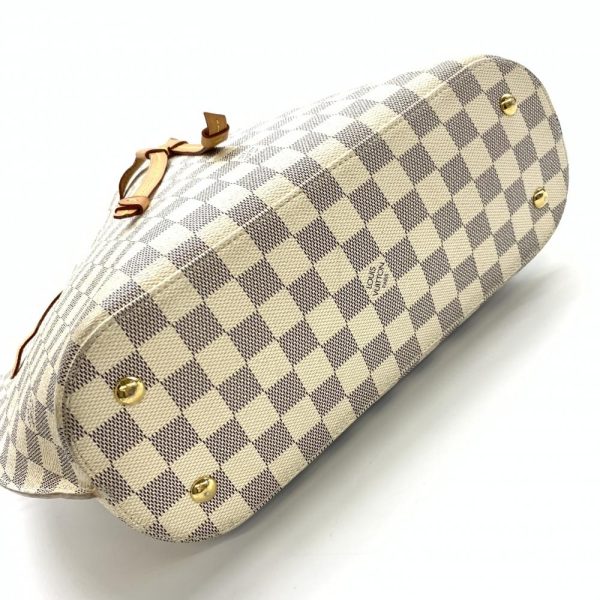 5 Louis Vuitton Girolatta Damier Azure Tote Bag White