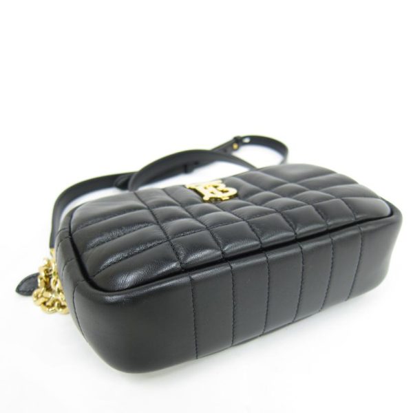 50579 3 Burberry Shoulder Bag A Rank Leather Black