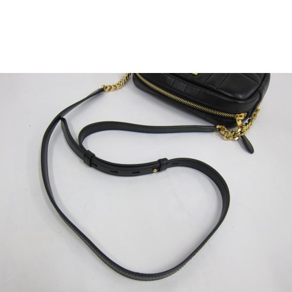 50579 4 Burberry Shoulder Bag A Rank Leather Black