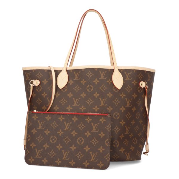 5l v16 00215 04 Louis Vuitton Neverfull MM Brown Monogram Canvas