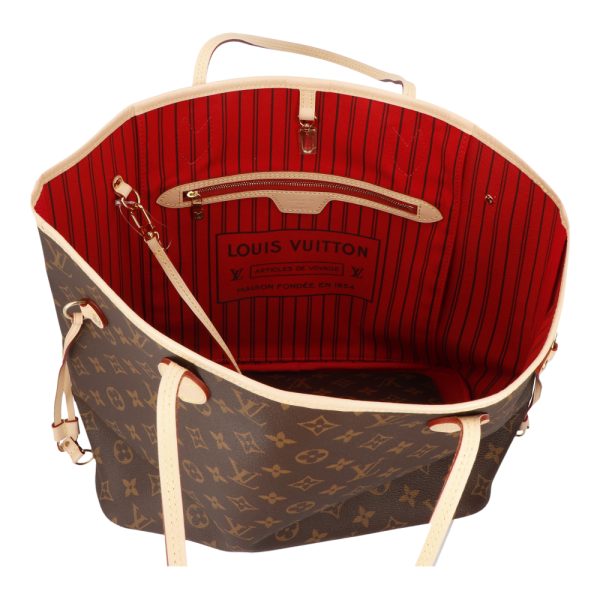 5l v16 00215 06 Louis Vuitton Neverfull MM Brown Monogram Canvas