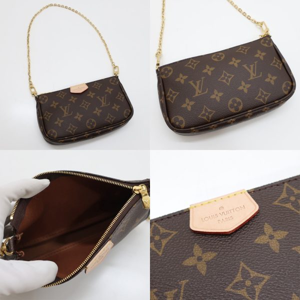 6 Louis Vuitton Multi Pochette Shoulder Bag Monogram Canvas Brown