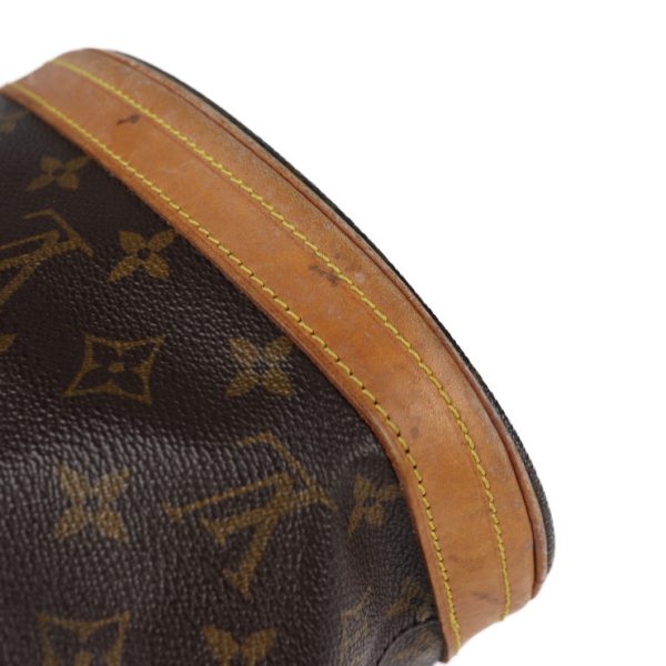 6 Louis Vuitton Bucket PM Monogram Shoulder Bag Canvas Leather Brown