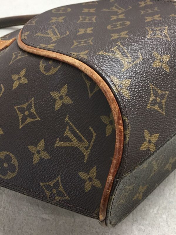 6 Louis Vuitton Ellipse PM Hand Bag Monogram PVC Brown