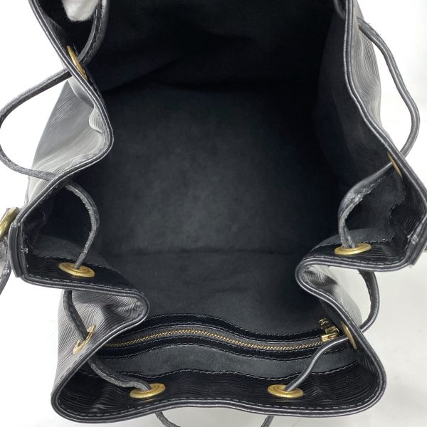 6 Louis Vuitton Petit Noe Drawstring Shoulder Bag Epi Noir