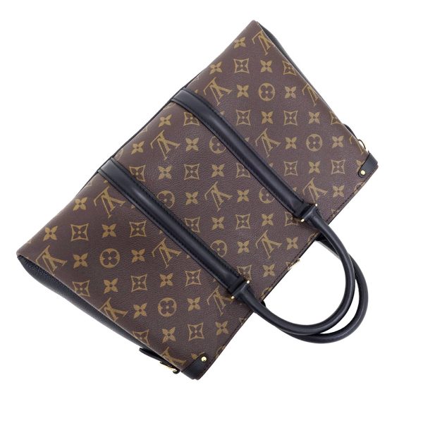 6 Louis Vuitton Soufflot Nv MM Shoulder Bag Monogram Black