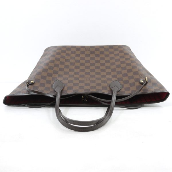 6 Louis Vuitton Damier Neverfull MM Tote Bag Brown