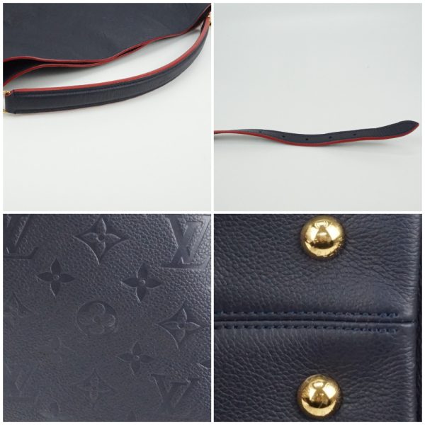 6 Louis Vuitton Emplant Melie Marine Rouge Navy Hobo Bag