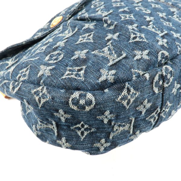 6 Louis Vuitton Monogram Denim Daily GM Shoulder Bag Blue Brand Bag