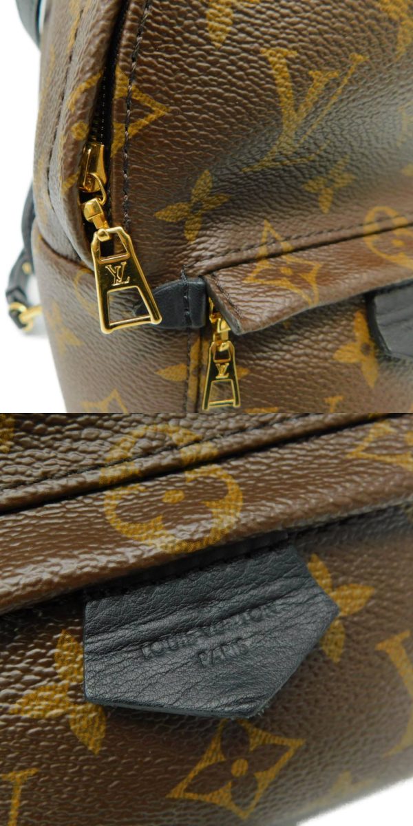 6 Louis Vuitton Palm Springs Backpack Rucksack Monogram Gold Metal Fittings Brown