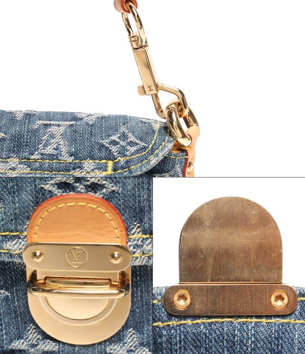 6 Louis Vuitton Shoulder Bag Mini Pleaty Monogram Denim