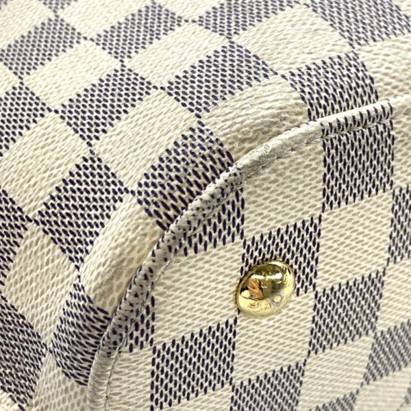 6 Louis Vuitton Girolatta Damier Azure Tote Bag White