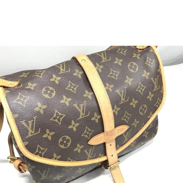 69837 5 Louis Vuitton Saumur 30 Shoulder Bag Monogram Brown