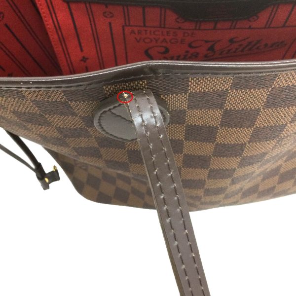 7 Louis Vuitton Neverfull MM Damier Ebene Brown Tote Bag Shoulder Bag