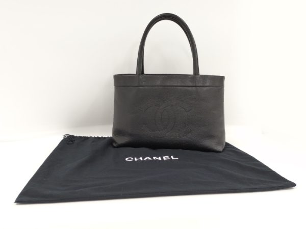 7 Chanel Tote Bag Caviar Skin Black