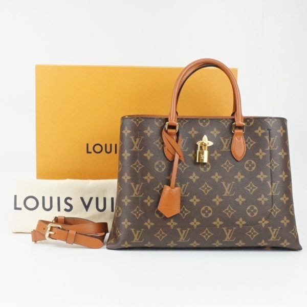 7 Louis Vuitton Flower Tote Monogram Canvas Brown Shoulder Bag