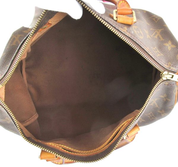 7 Louis Vuitton Speedy 30 Monogram Brown Handbag